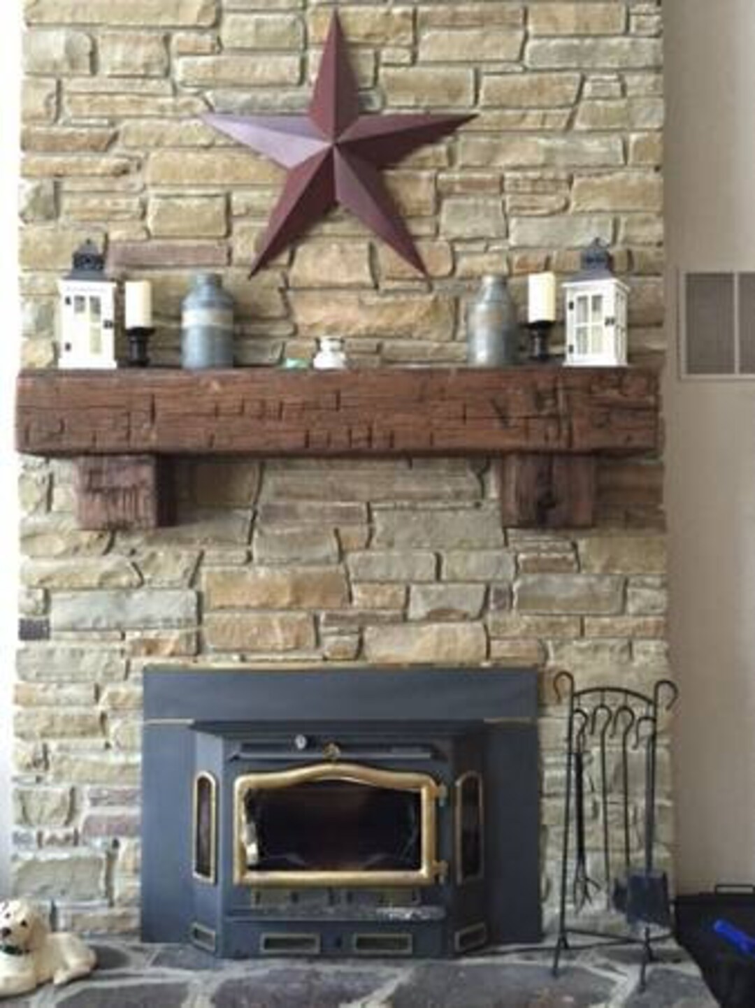 PA Barn Wood Store Fireplace Mantle Barn Beam Mantle Barn - Etsy