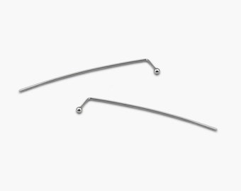 Dot Threaders - Modern Minimal Earrings - Sterling Silver Jewelry - Long Earrings - Statement Earrings - Minimalist Jewelry - Long Threaders