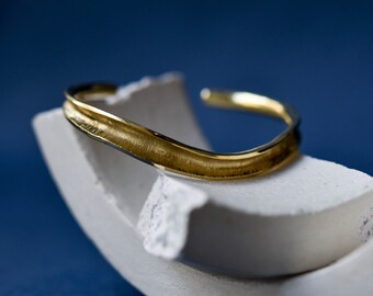 Flow cuff bracelet - Brass Bracelet - Cuffs - Minimalist Cuffs - Cuff Wrist Bracelet - Gift for Her for Him - Men Bracelets