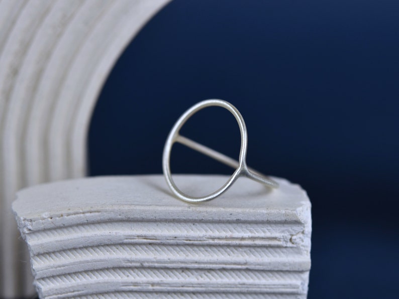 Thin Circle Ring Sterling Silver Ring Gold Plated Ring Geometric Ring Minimal Ring Men Rings Women Rings Everyday Jewelry imagem 1