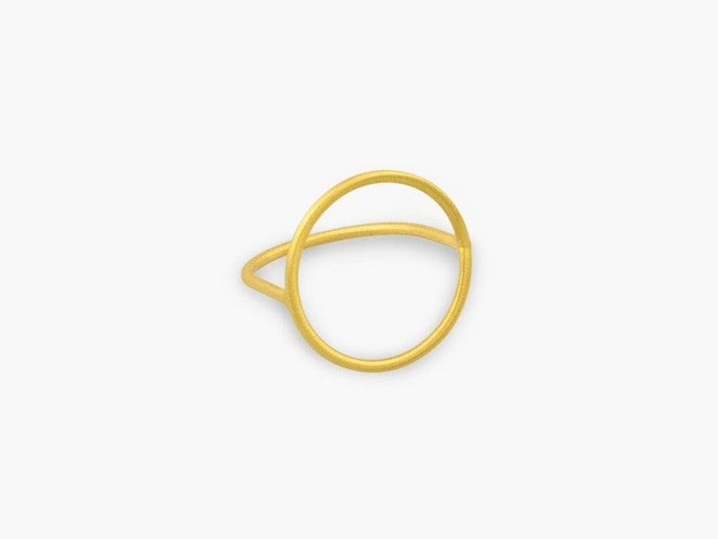 Thin Circle Ring Sterling Silver Ring Gold Plated Ring Geometric Ring Minimal Ring Men Rings Women Rings Everyday Jewelry Gold Plated