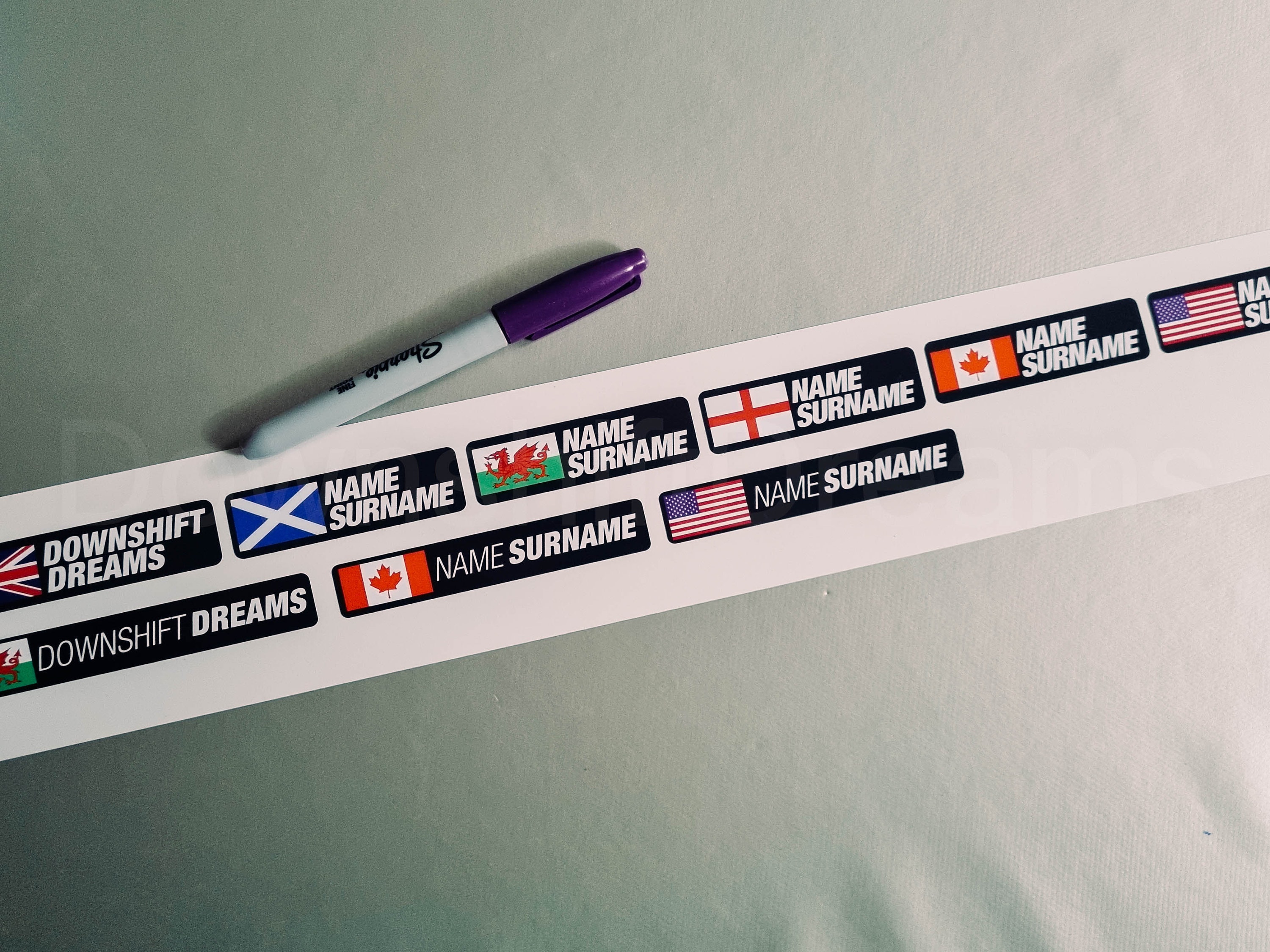 Good Dh Names 6x Personalised MTB DH Bike Name Stickers Name Tag Decals With Country ...