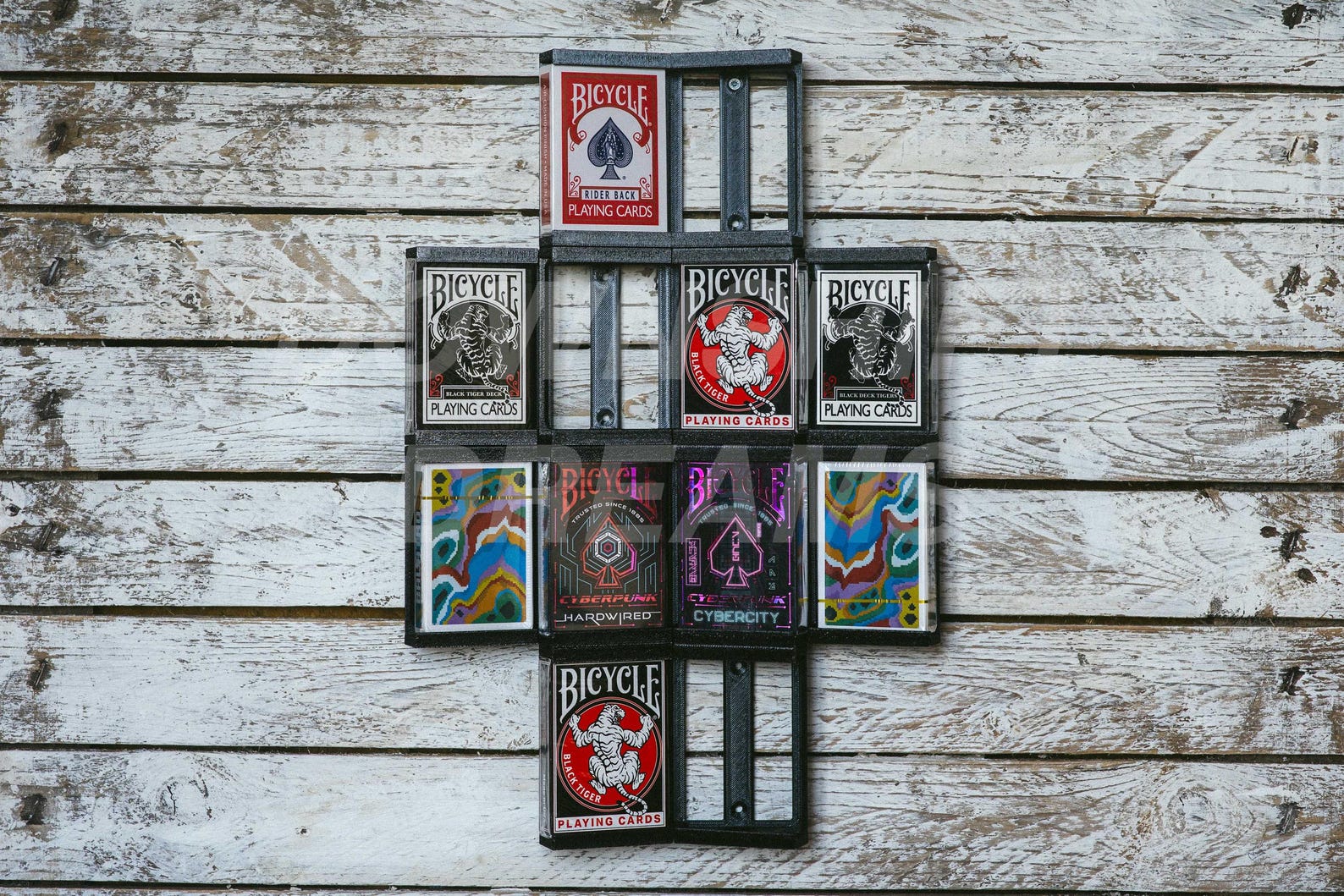 Modular Playing Card Wall Display | Deck Holder for Collectors ...