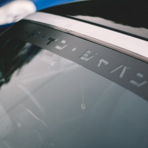 JDM car windscreen sun banner Japanese