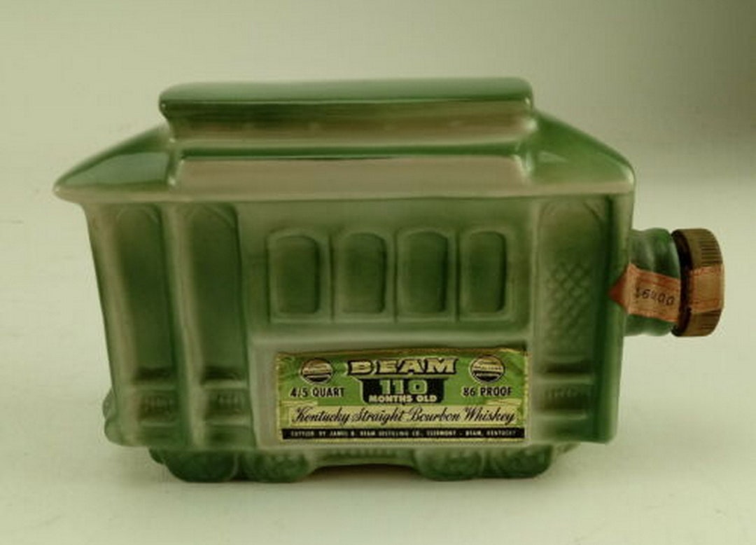 Jim Beam Cable Car San Francisco Powell & Mason Streets Liquor Decanter