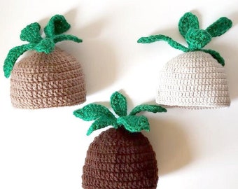 De Mandrake Root Hat - Muts pasgeboren, tiener, kind, volwassene - Halloween kostuum / cosplay pruik / babyshower of kerstcadeau