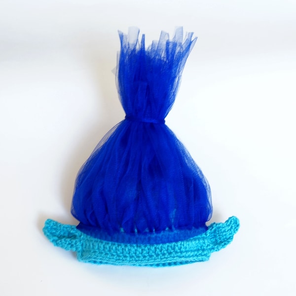 Branch Troll sombrero azul Wig para niños- Halloween bebé o sombrero adulto -Halloween traje / Cosplay Wig / bebé ducha regalo / Navidad