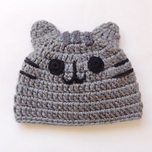 Pusheen Cat Hat / Beanie - Premie, Newborn, Child, Teen, Adult - Halloween / Cosplay Wig/ Baby Shower Gift /Christmas gift /