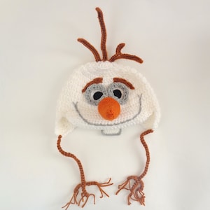Gorro de muñeco de nieve de Olaf Frozen - Peluca de Disney - Gorro de Halloween para bebé - Disfraz de Halloween/Peluca de cosplay/Regalo para baby shower/Regalo de Navidad
