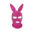 Bunny Pink Ski Mask Balaclava For Woman Handmade 3 Hole Halloween Outfit, Cosplay Costume, Knit Mask Christmas gift, Bunny Mask product logo