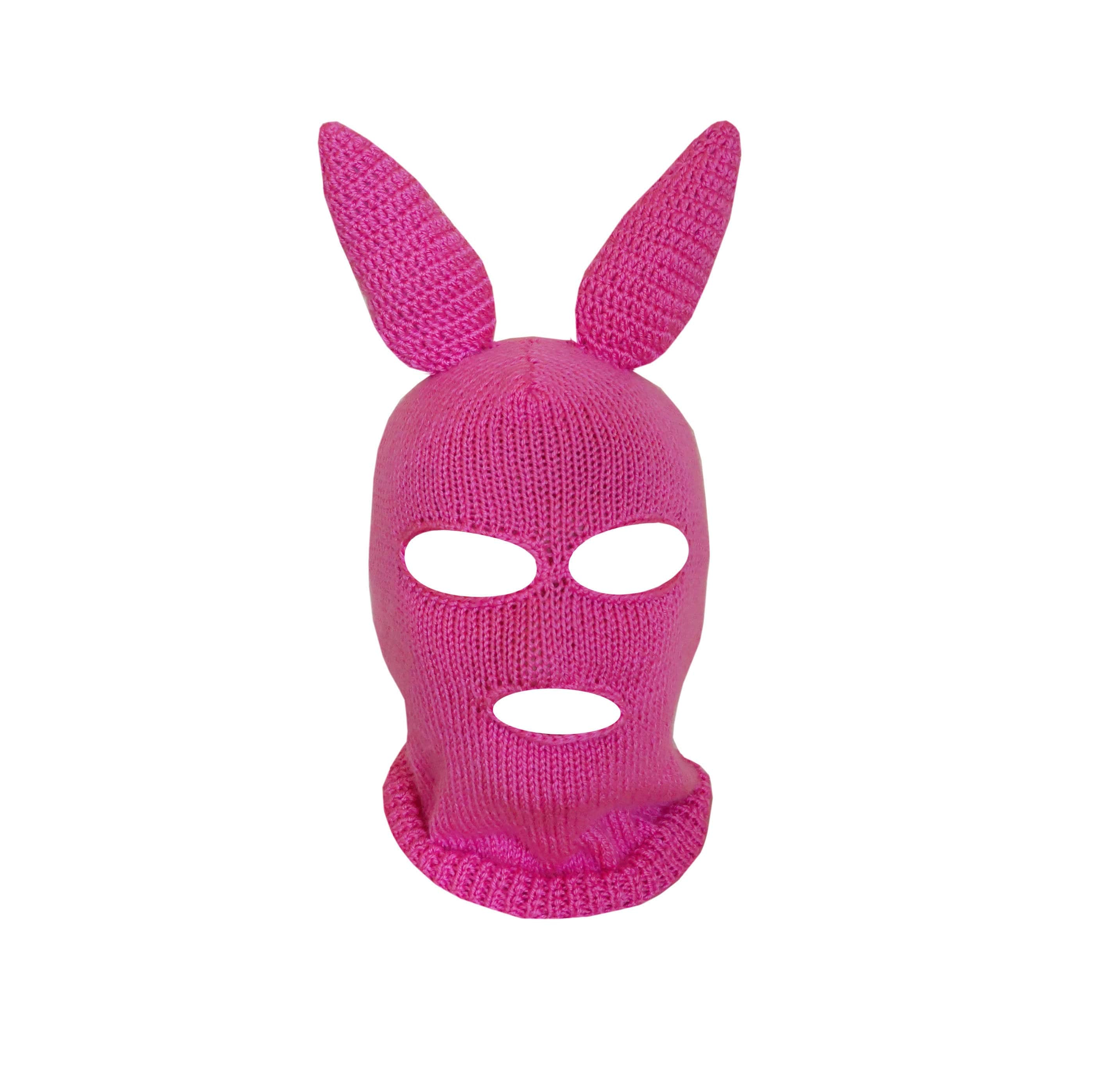 Rhinestone Ski Mask Goggles Glasses Masquerade Bling Bunny Rabbit Party  Cosplay Prop Ski Masks Pink