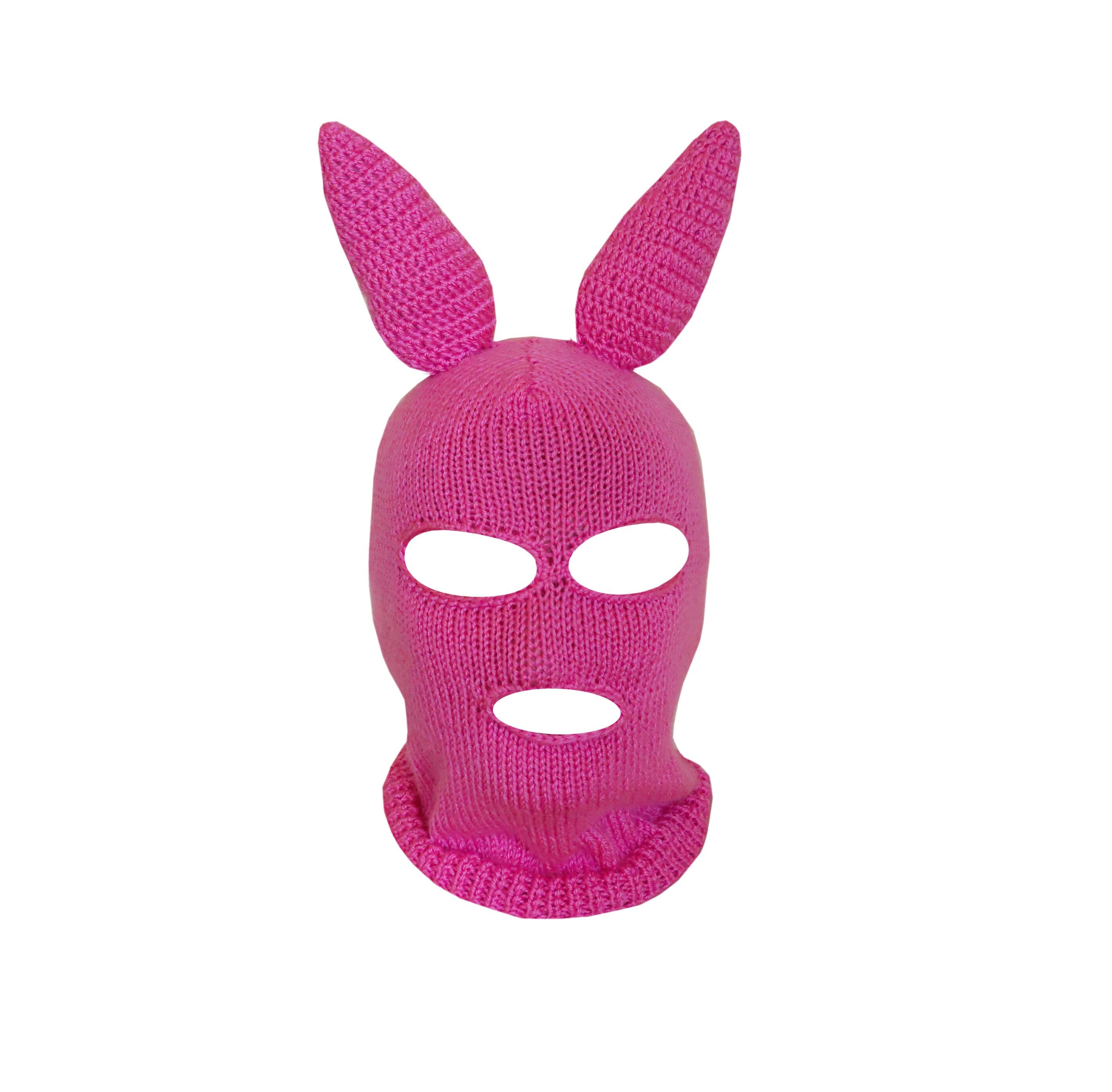 Cagoule en polaire rose de Poederbaas (masque facial) 