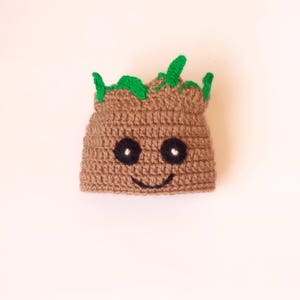 Lil Groot Costume Hat Or Beanie From Guardians of the Galaxy And Avengers Halloween Costume / Cosplay Wig/ Baby Shower Gift/ Christmas image 2