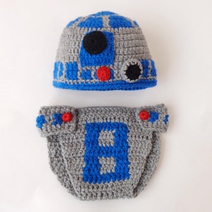 R2D2  Costume - Hat And Diaper Cover From Star Wars - Newborn, Child, Teen, Adult - Halloween / Cosplay Wig / Christmas gift /