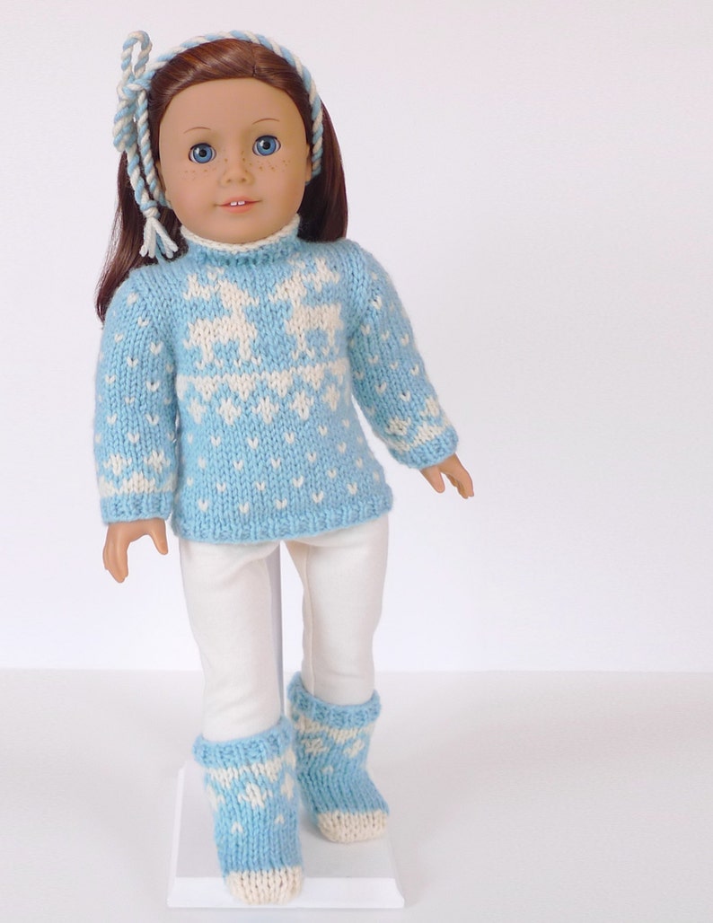 Doll clothes knitting pattern PDF for 18 inch American ...
