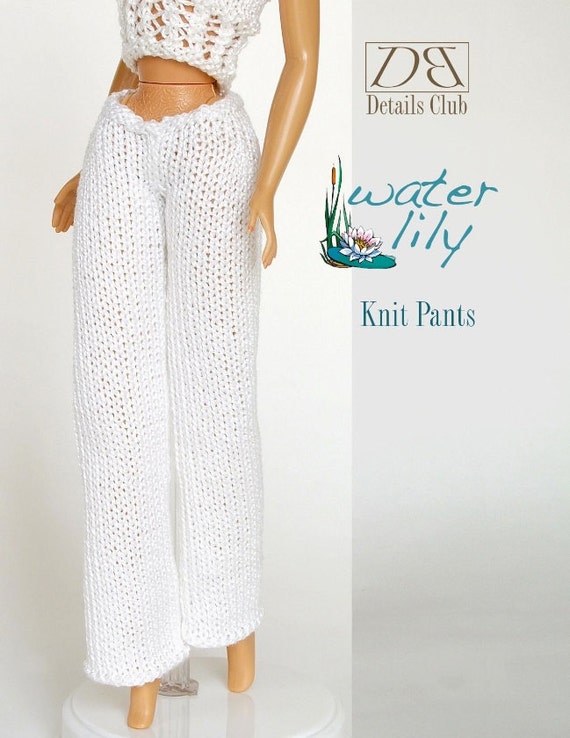 Knitting Pattern For 11 1 2 Doll Barbie Knit Pants Knitting Pattern For 11 1 2 Doll Barbie Knit Pants