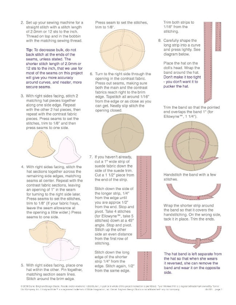 Sewing pattern for 16 inch fashion dolls Tote Bag & Etsy.de