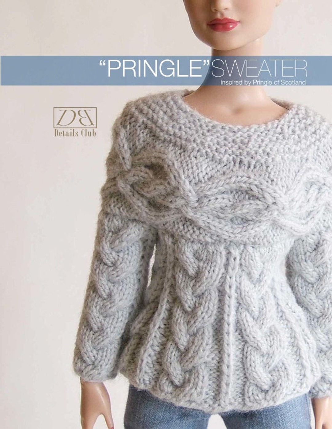 Knitting Pattern for 16 Doll tyler Wentworth: Pringle Sweater - Etsy