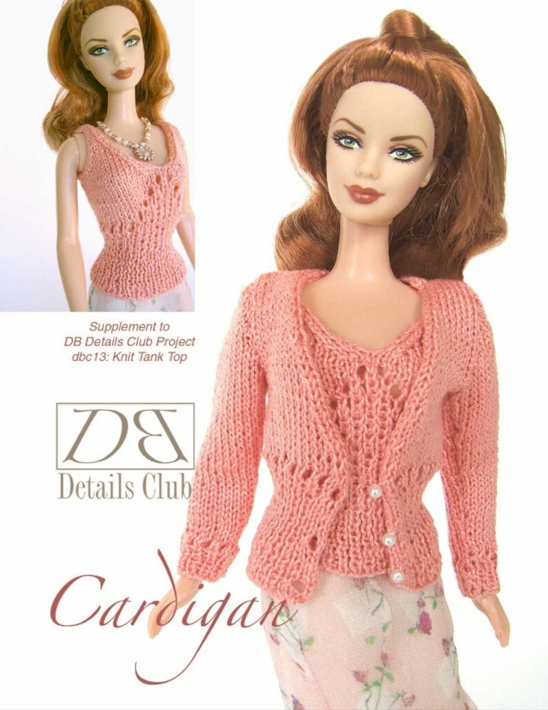 Knitting Pattern for 11 1/2 Doll barbie Cotton Etsy