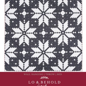 Knitted Star Quilt Pattern by Lo and Behold Stitchery