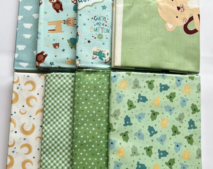 Baby Boy Quilt Fabric Bundle: Riley Blake Nursery Prints + Panel - Etsy