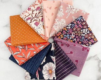 Fat Quarter Bundle--Art Gallery Fabrics. 10 prints. Dusk Fusion Line.