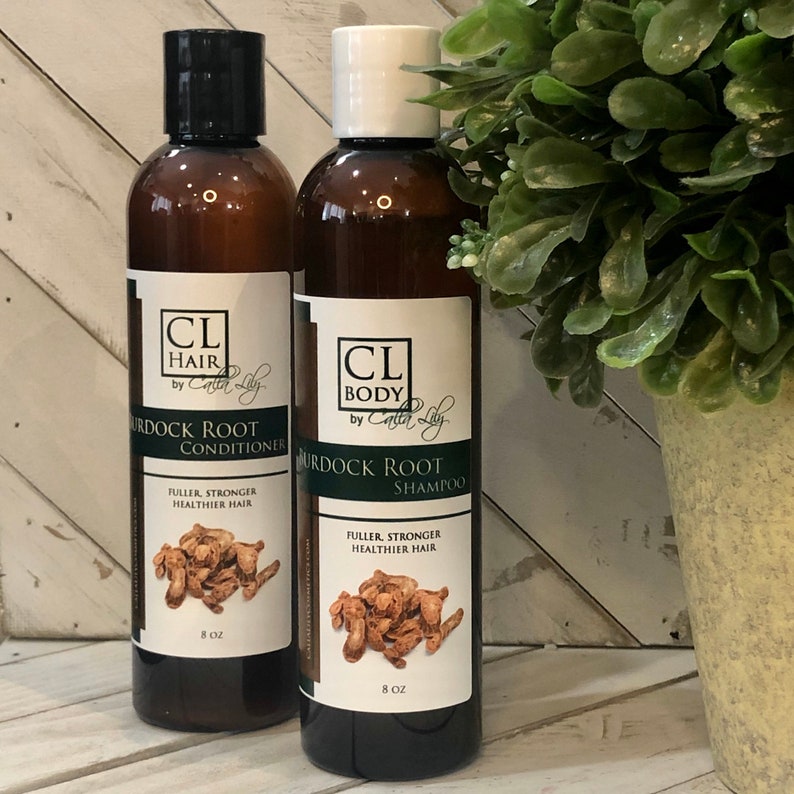 Herbal Burdock Root Shampoo Conditioner for fine and thinning Etsy