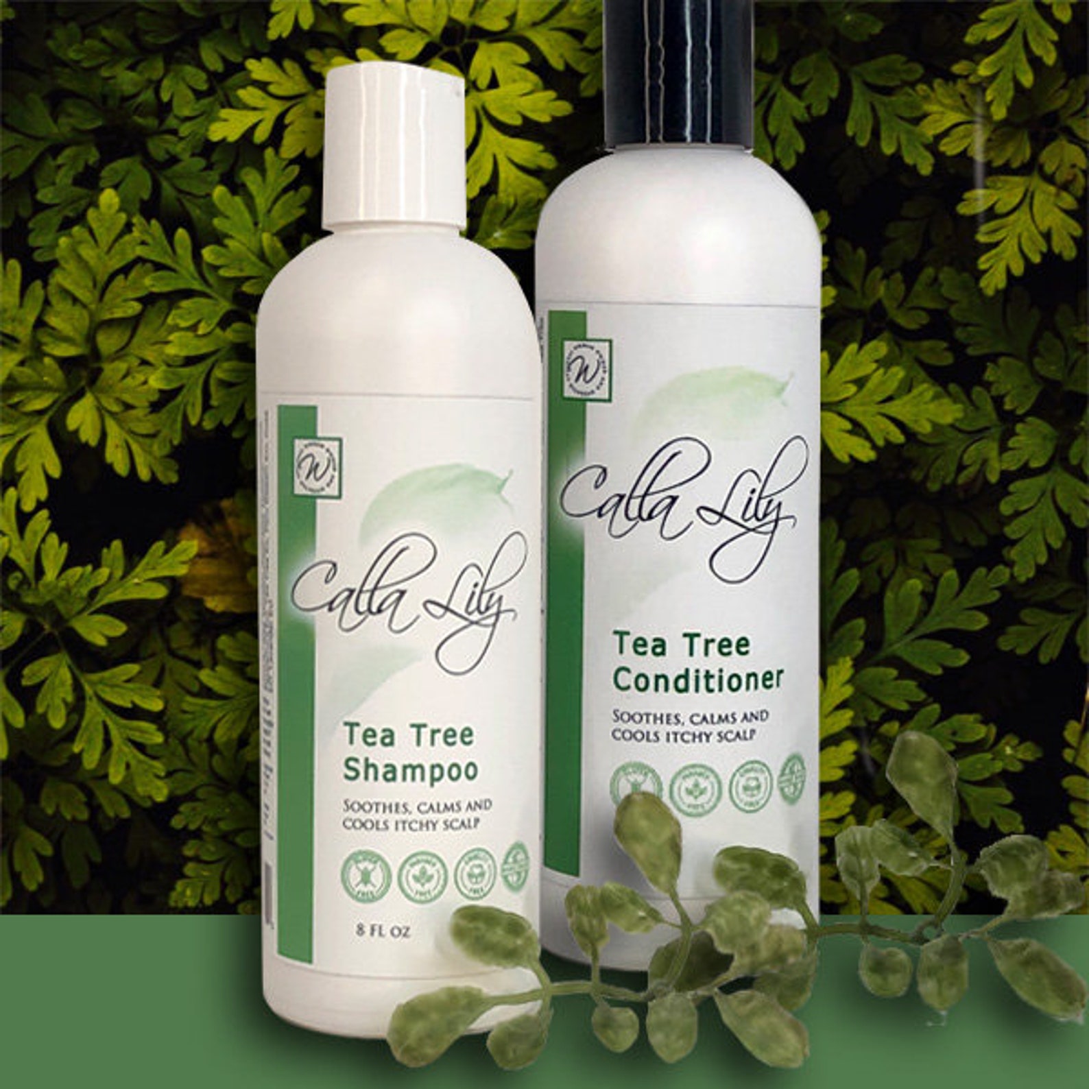 Peppermint & Tea Tree Shampoo and Conditioner. itchy scalp Etsy