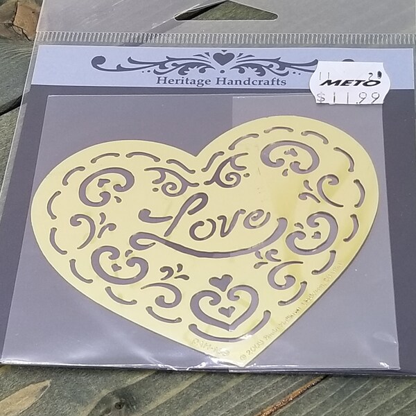 Brass Embossing Stencil Etsy