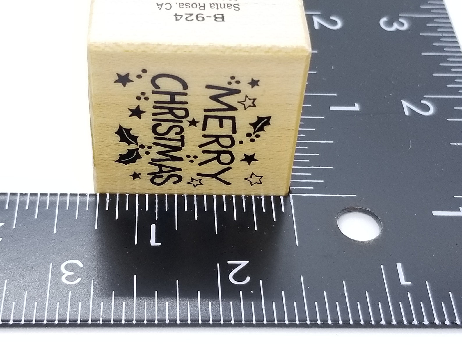 PSX Rubber Stamp Merry Christmas B924, Personal Stamp Exchange