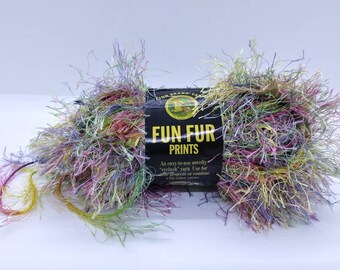 Lion Brand Fun Fur Prints in color Confetti