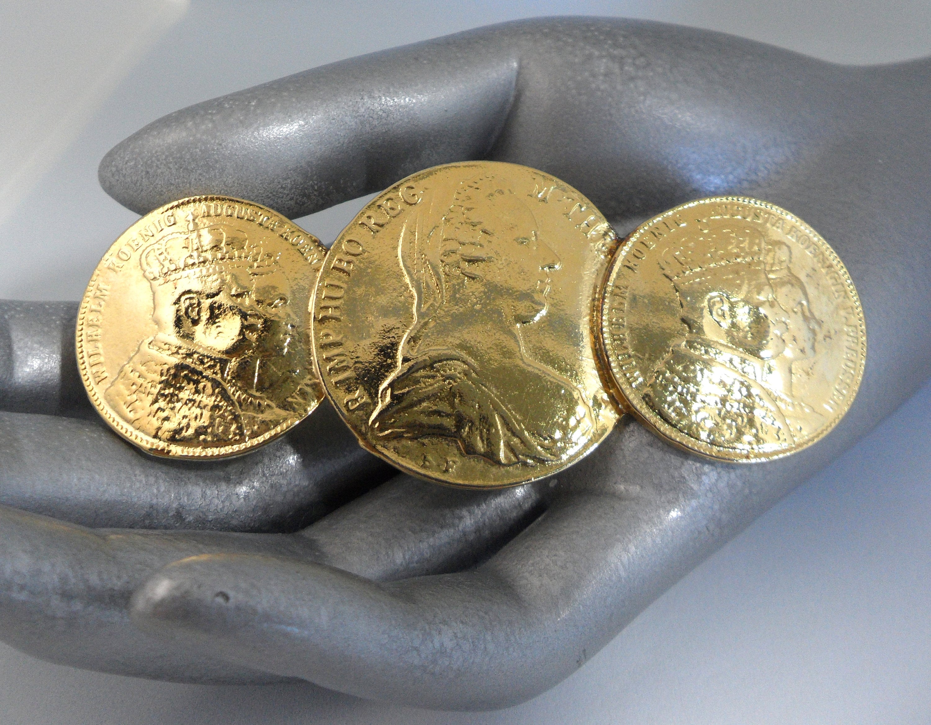 Massive Prussian Coin Brooch Empress of Austria Hungary Bohemia Coronation  of Wilhelm and Augusta Victorian Statement Runway Historical Pin - Etsy  Ireland