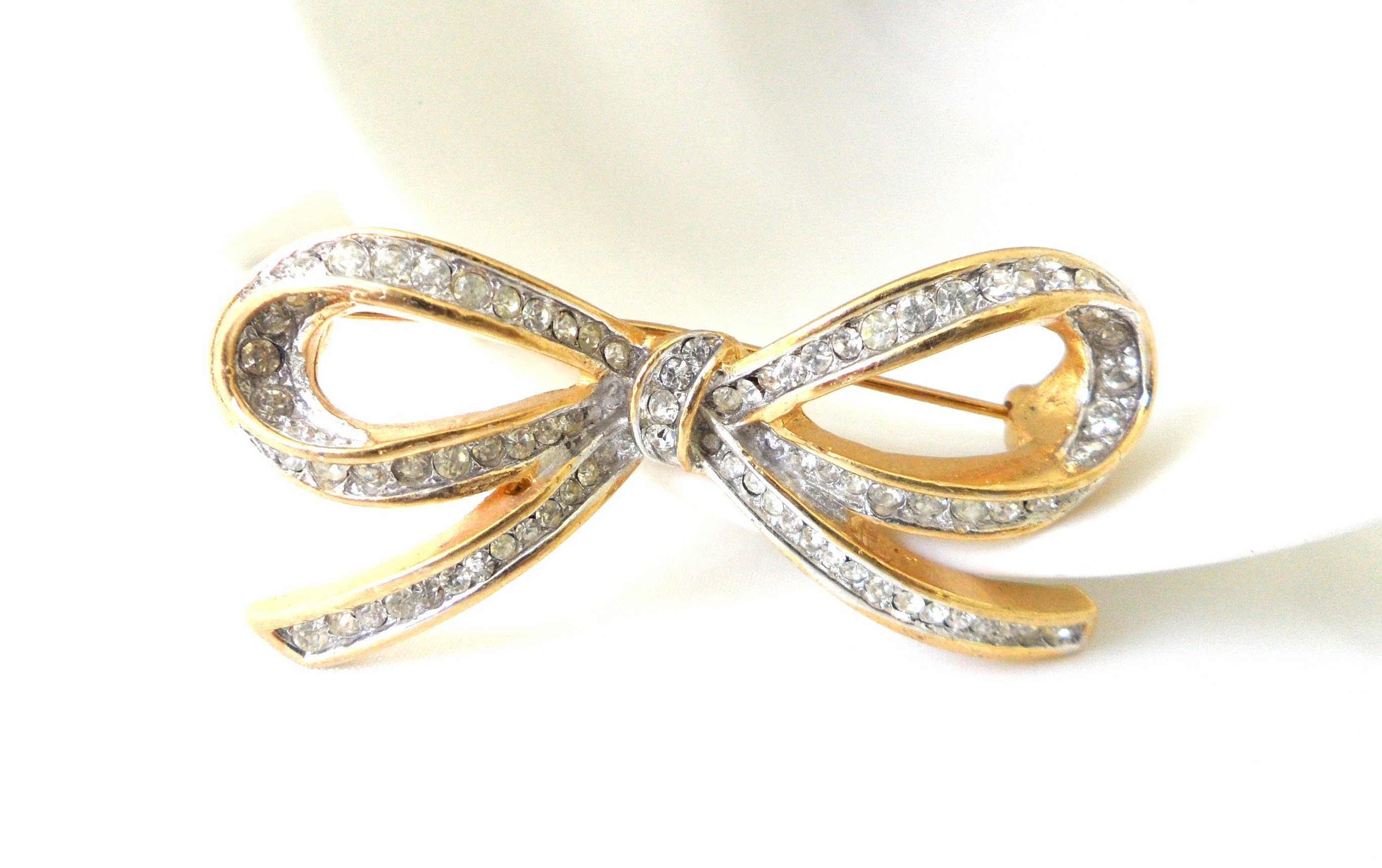 fake diamond brooches and pins