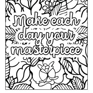 Coloring Pages 260.  Quotes Digital Download Coloring Pages