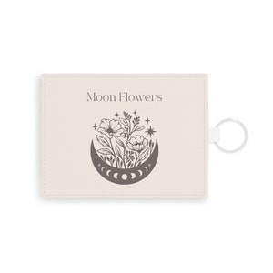 Mondblumen Leder Kartenhalter