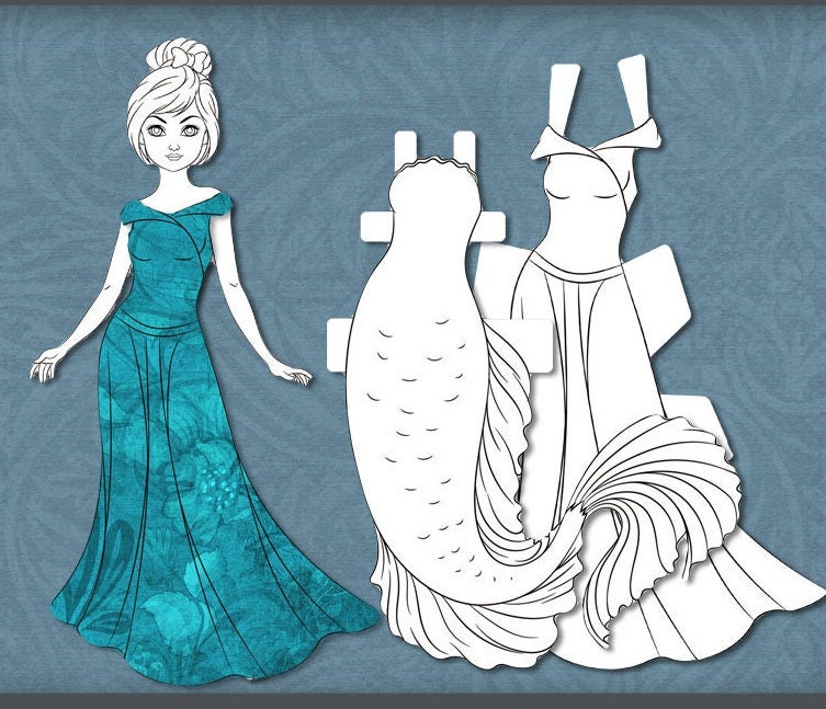 Disegno Pupazzi Da Vestire Principesse Disney Bambole Di Carta Da