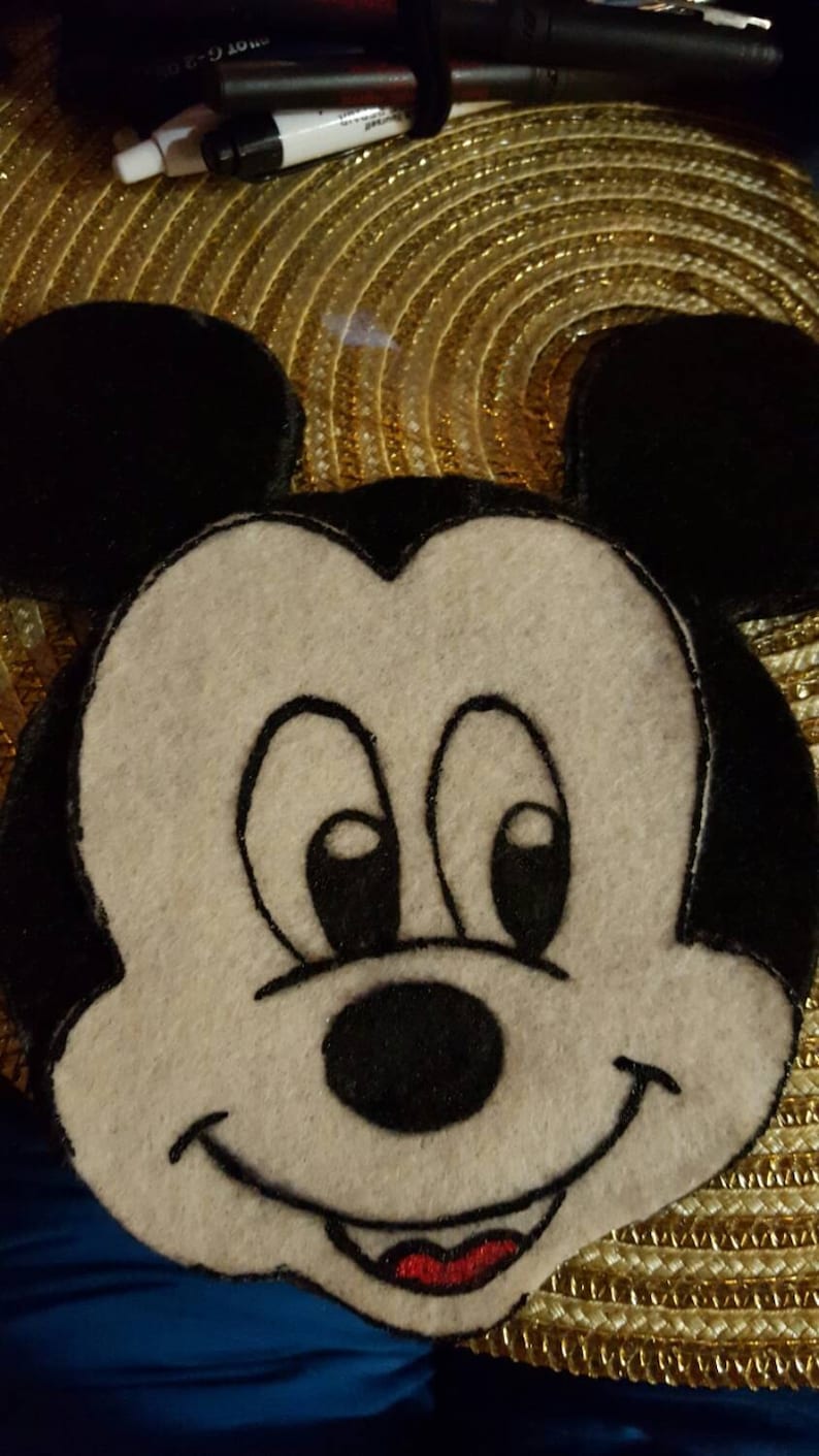 Minnie mouse and mickey mouse candy bags.