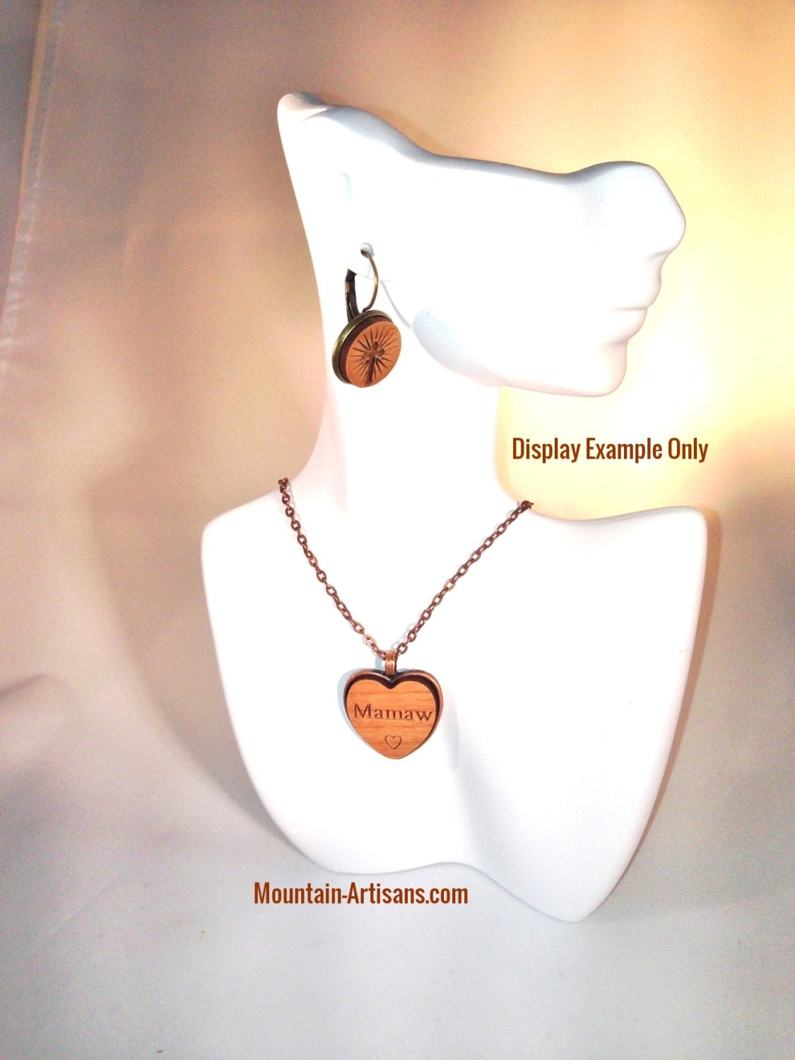 MEME Heart Necklace Pendant Meme's Jewelry Necklace MEME Etsy