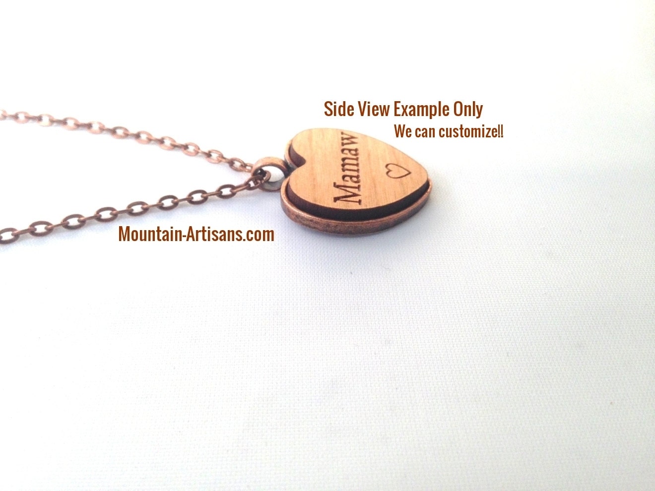 MEME Heart Necklace Pendant Meme's Jewelry Necklace MEME Etsy