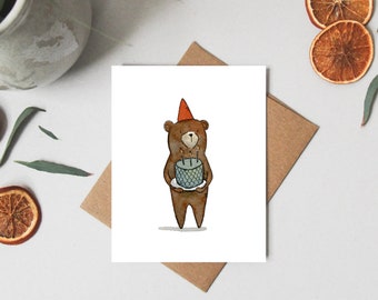 LARGE BIRTHDAY CARD With Multi Page Insert /& Lovely Words Special SON Bear