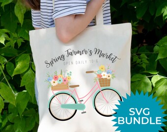 Spring Farmers Market SVG Bundle | T-Shirt Designs, Cricut, Silhouette