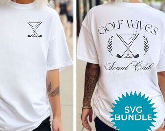 Golf Wives Social Club SVG Bundle | Bridal Party Cricut, Silhouette Cut Files