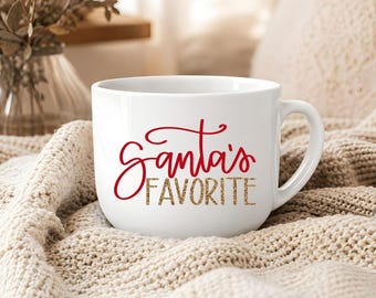 Santas Favorite 25oz Ceramic Latte Mug