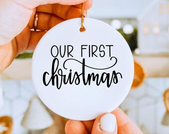Our First Christmas Ceramic Ornament