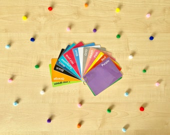 Color flashcards, printable colour cards, color-sorting mats, preschool learning colors