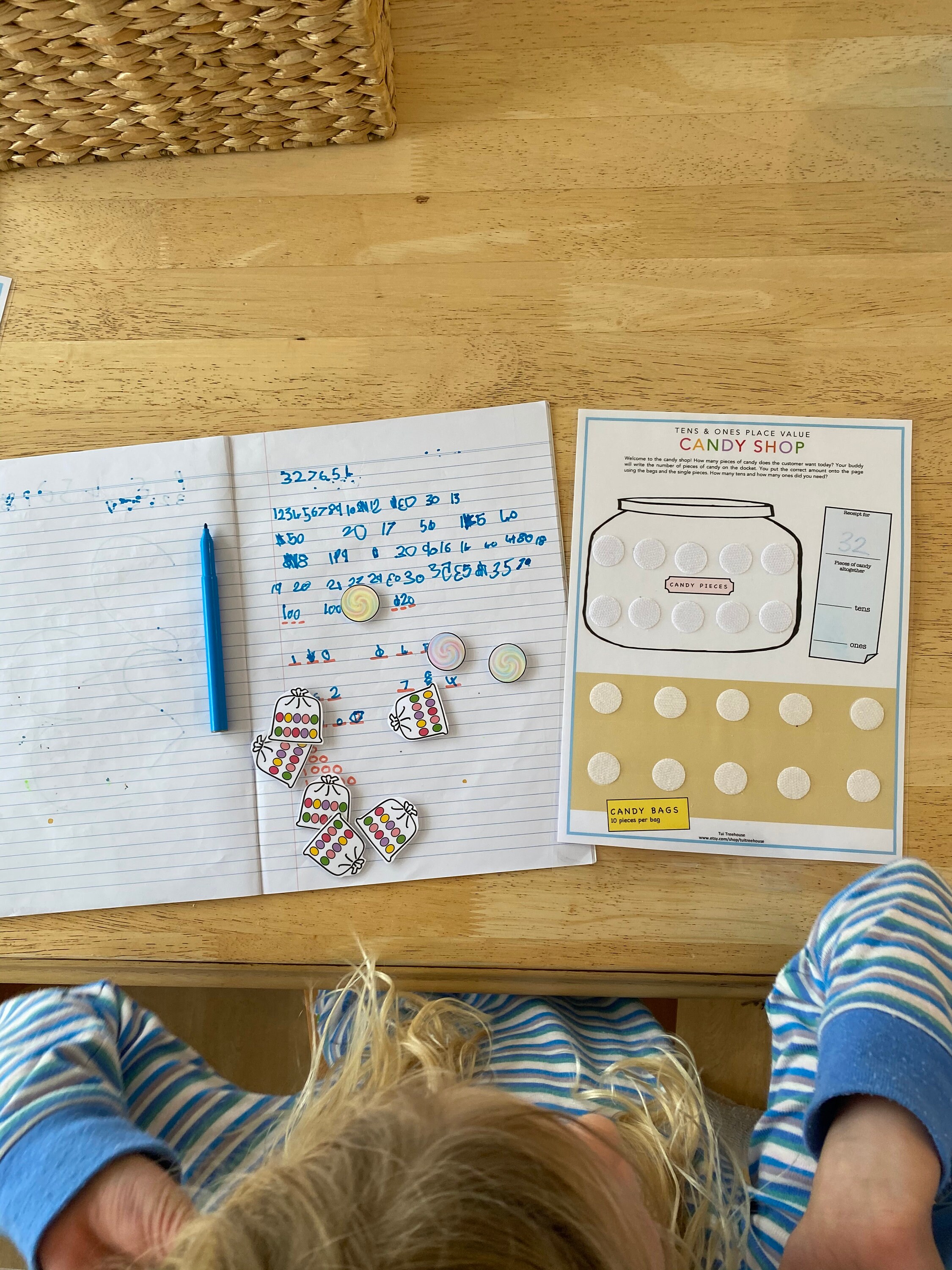 Place Value Candy Shop - Printable Math Page, Pre-k Math Printable ...