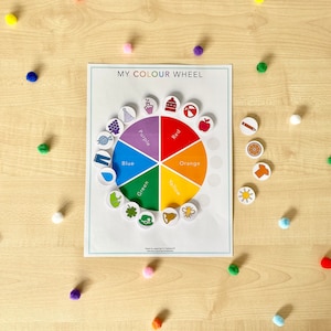 COLOUR WHEEL MATCHING, color matching, Preschool colors printable, colors activity, Colours Printable, Preschool Curriculum, Learning binder