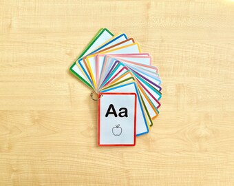 ABC flashcards, alphabet flash cards, printable alphabet flash cards, preschool flash cards, learn ABC alphabet, home learning resource