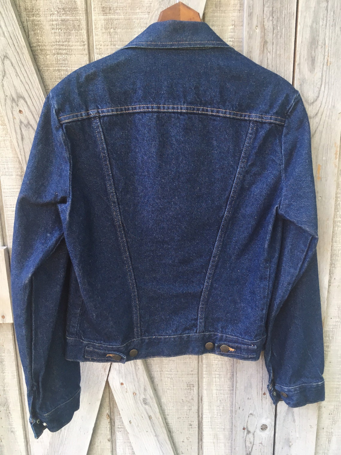 VTG RUSTLER Jean Jacket Denim Small Excellent Dead Stock NWOT - Etsy