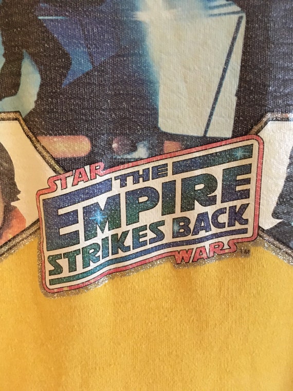 VTG STAR WARS The Empire Strikes Back T-Shirt Iro… - image 3